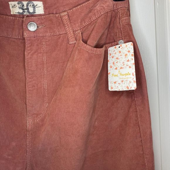 NWT Free People Modern Mauve Corduroy Pants - Picture 4 of 9